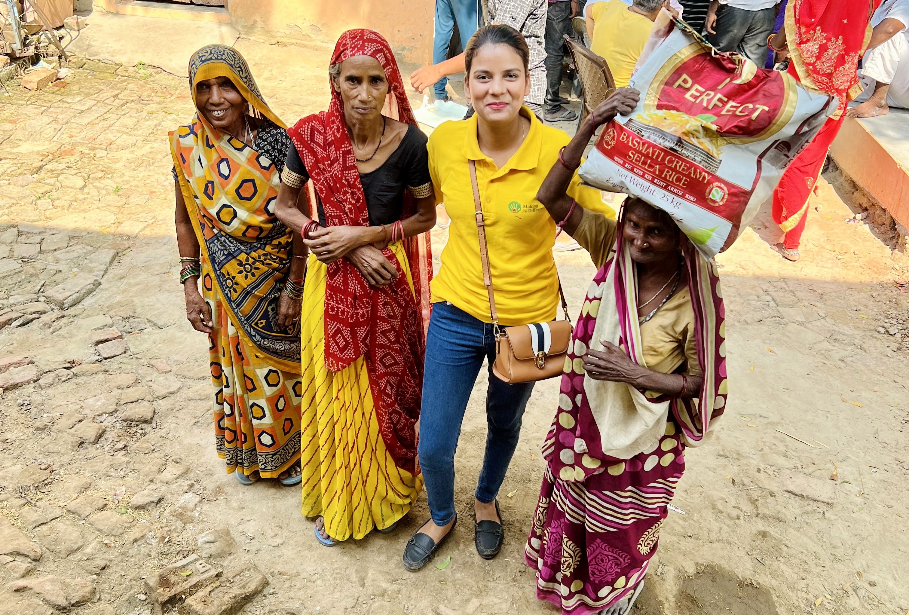Ration_Distribution, Donations, Lucknow_rural, Making_The _Difference,  MTD