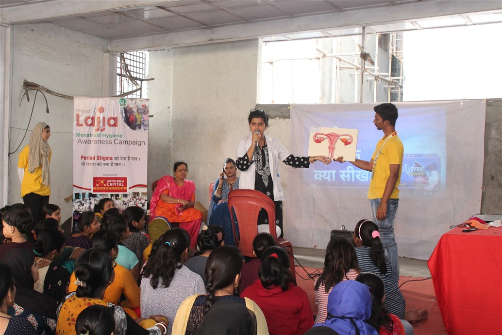 Menstrual_education, awareness-session, period stigma, sanitary pads, clothe pad , session on menstrual hygiene,  pads distribution, educating young girls and under privileged women, uterus model 123