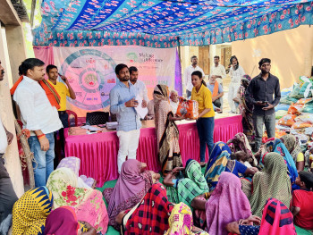 Ration_Distribution, Donations, Lucknow_rural, Making_The _Difference,  MTD, Indian_women, Rural_India