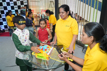 Project Roshni- Eye Donation- inorbit mall vashi- awareness- blind folded game- child