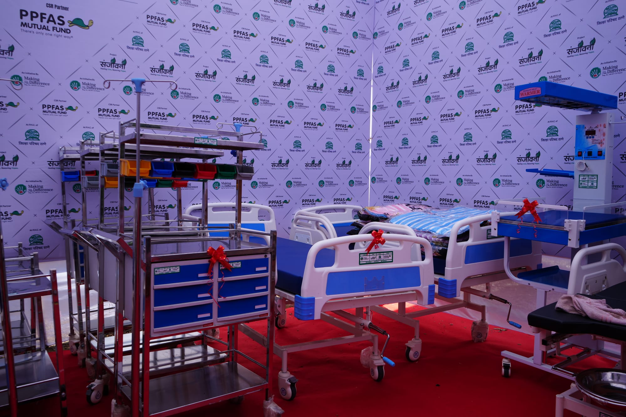 The Sanjeevani team delivering healthcare on the ground
